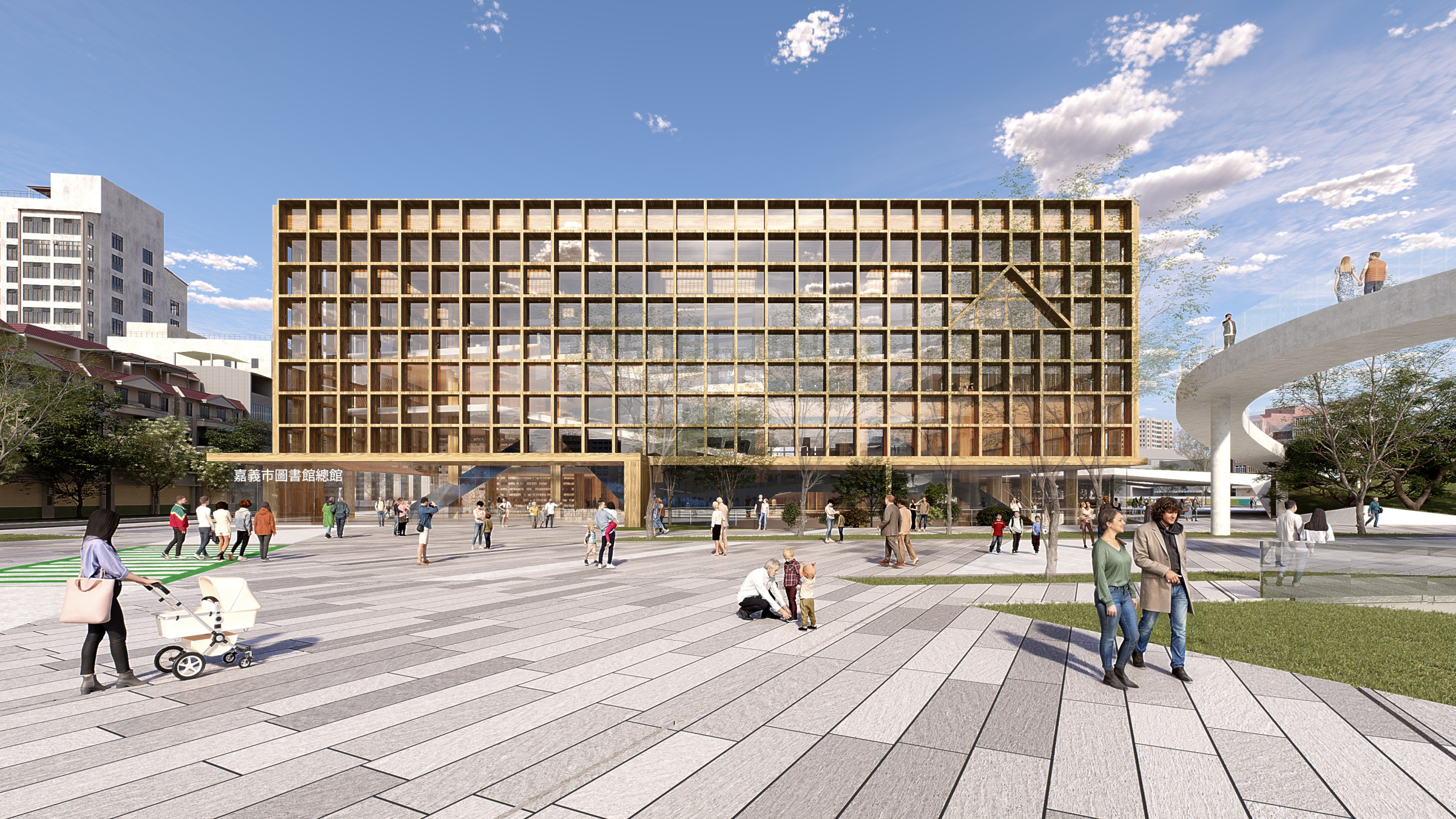 嘉義市圖書館總館園區(第二名)