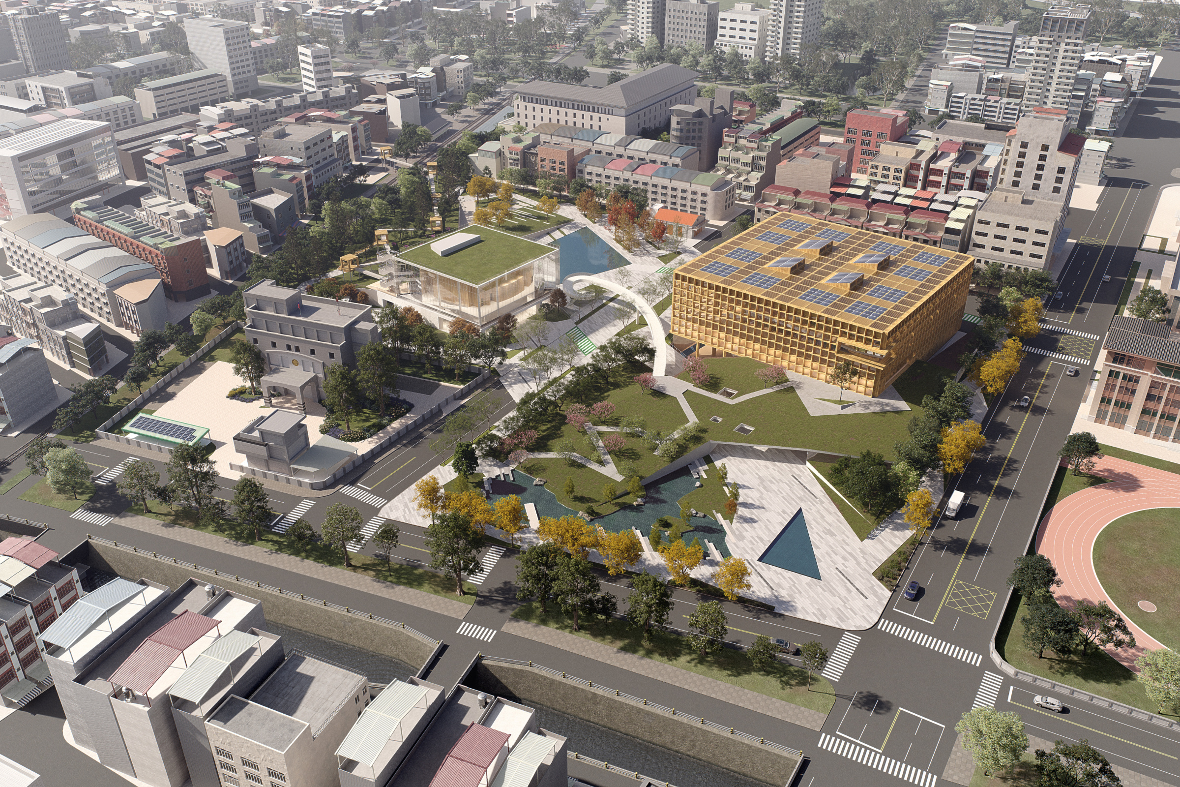 嘉義市圖書館總館園區(第二名)