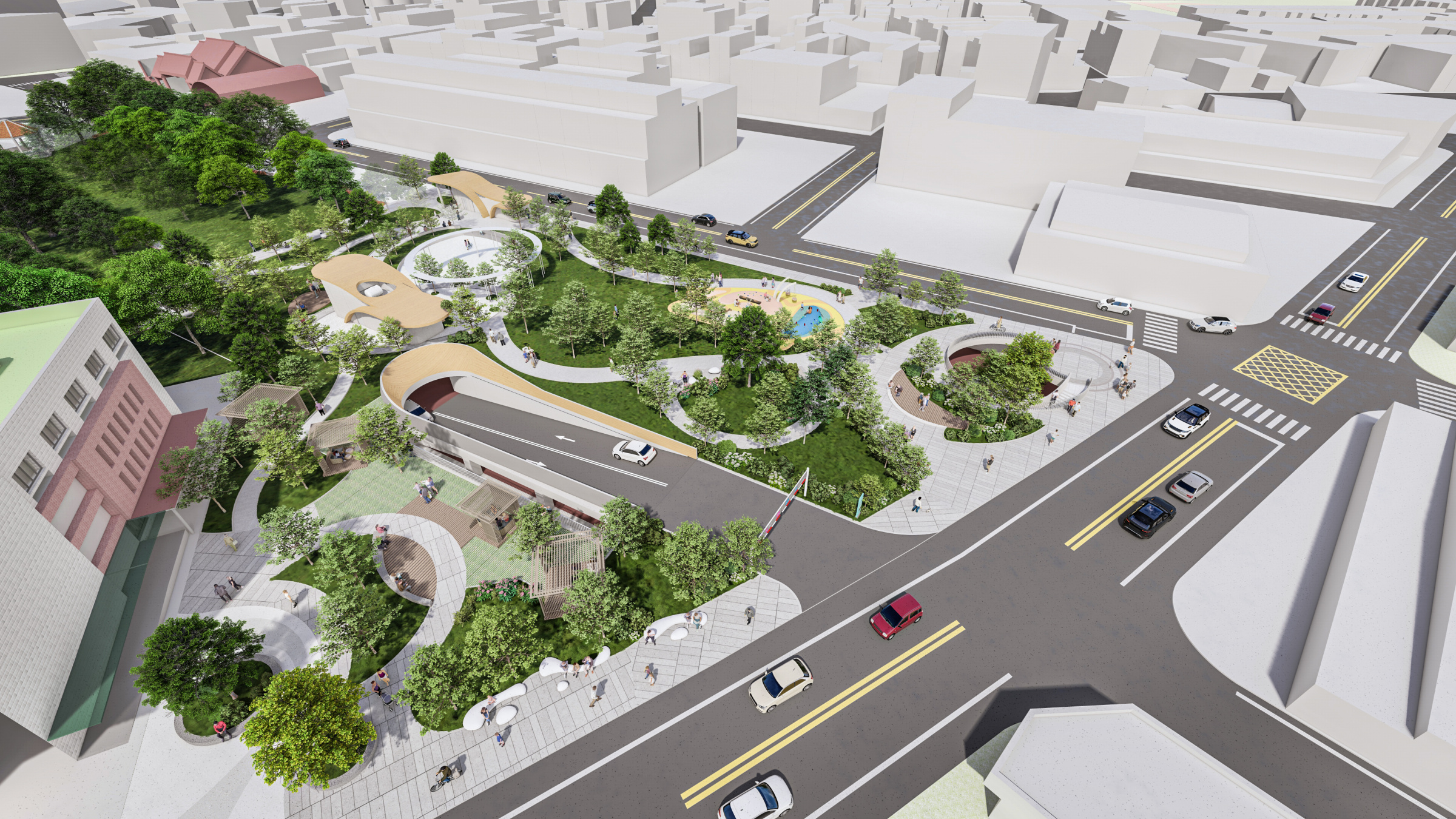 斗六市中山公園地下停車場